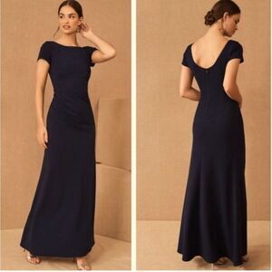 BHLDN Matisse Cap Sleeve Maxi Sheath Dress Size 18